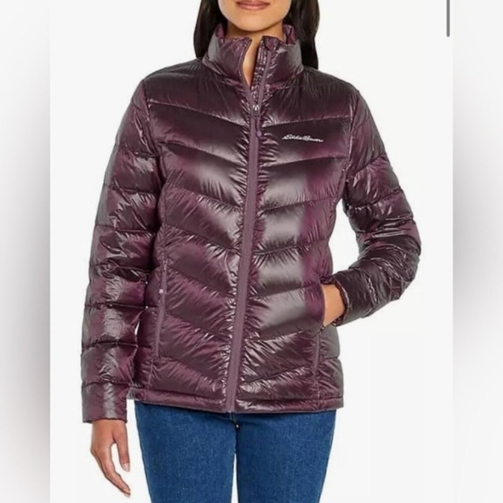 BNWT Eddie Bauer Purple Packable Down Jacket Size XXL